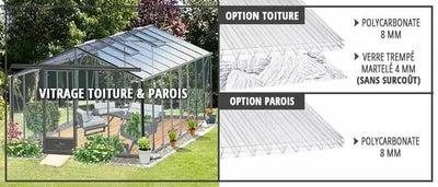 Serre Essentia 16,40 m² - Serre de Jardin Verre Trempé