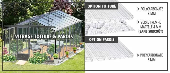 Serre Essentia 16,40 m² - Serre de Jardin Verre Trempé