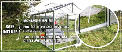 Serre Essentia 16,40 m² - Serre de Jardin Verre Trempé