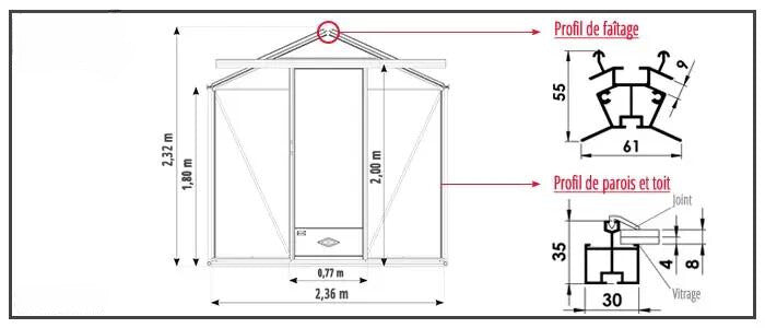 Serre Essentia 9 m² - Serre Moderne