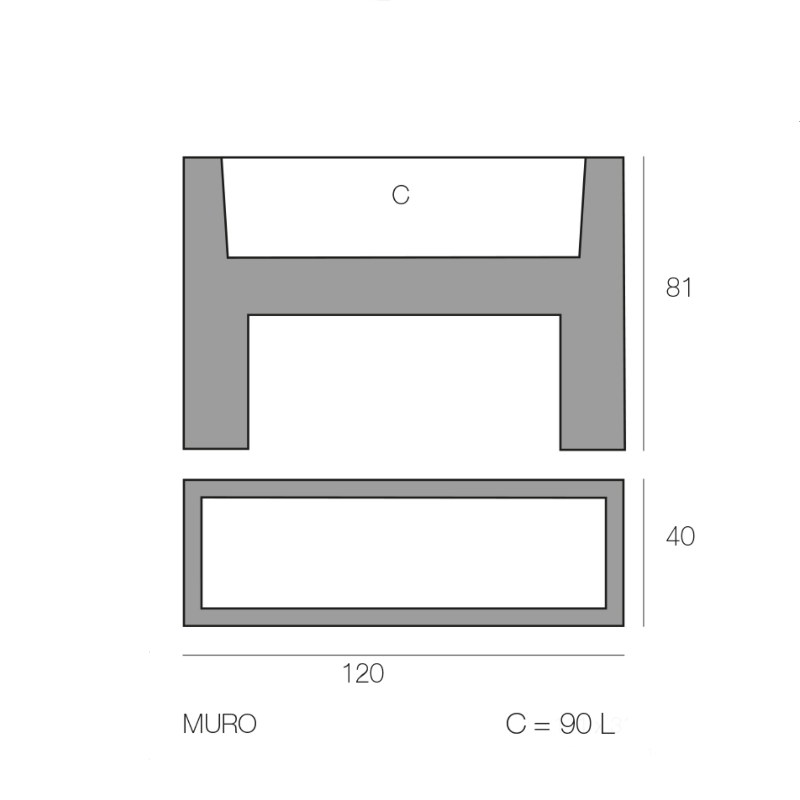 Plantebak - Muro LED