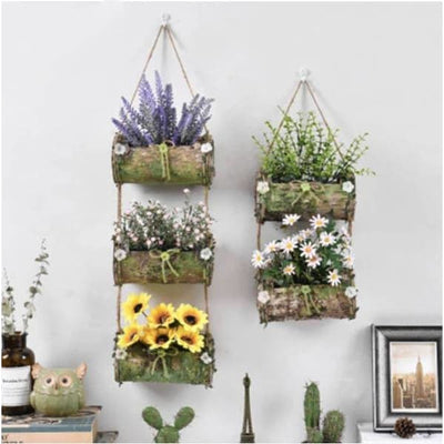 jardiniere a suspendre en bois