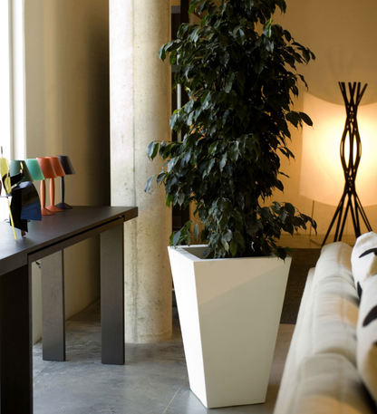 pot carré haut 78 cm