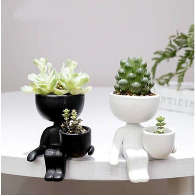 Pot de Fleurs Bonhomme