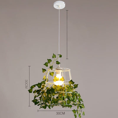 Porte Plantes <br> Plafonnier Végétal Blanc