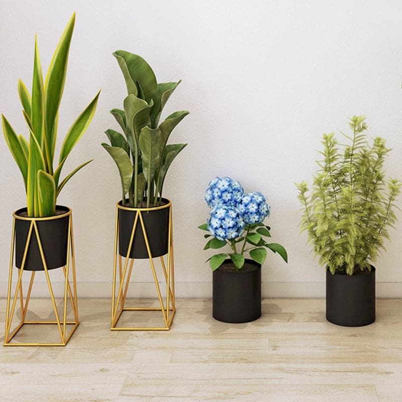 Cache Pot sur Pied Métal