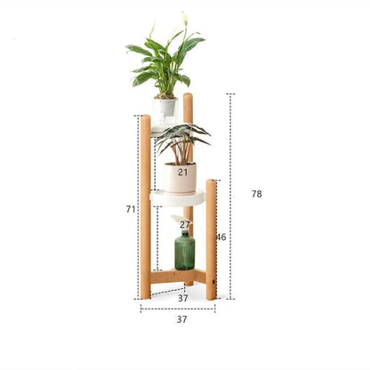 Porte Plante en Bois sur Pied <br> Havane