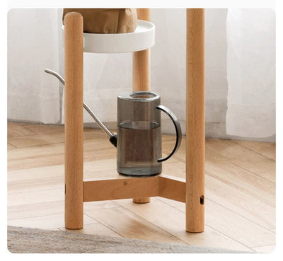Porte Plante en Bois sur Pied <br> Havane