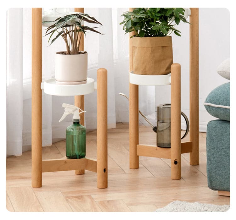 Porte Plante en Bois sur Pied <br> Havane