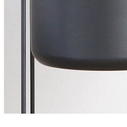 Cache Pot sur Pied Noir <br> Cuadrado