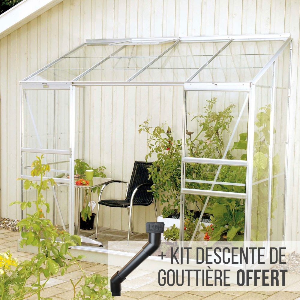 serre adossee aluminium